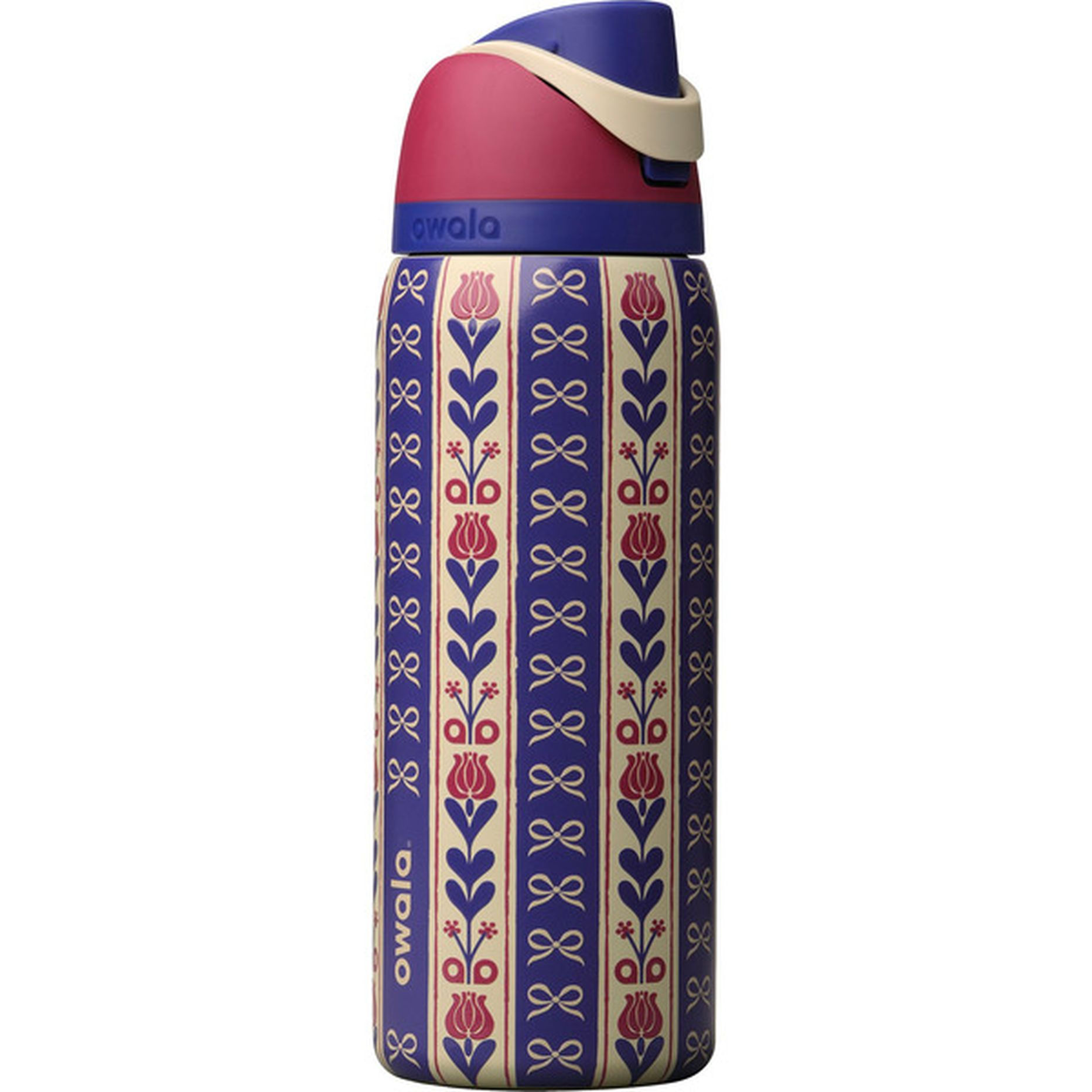 Owala FreeSip® 32oz 不鏽鋼保溫水瓶｜Holiday 節日限定 Holiday Hygge 北歐花卉圖案