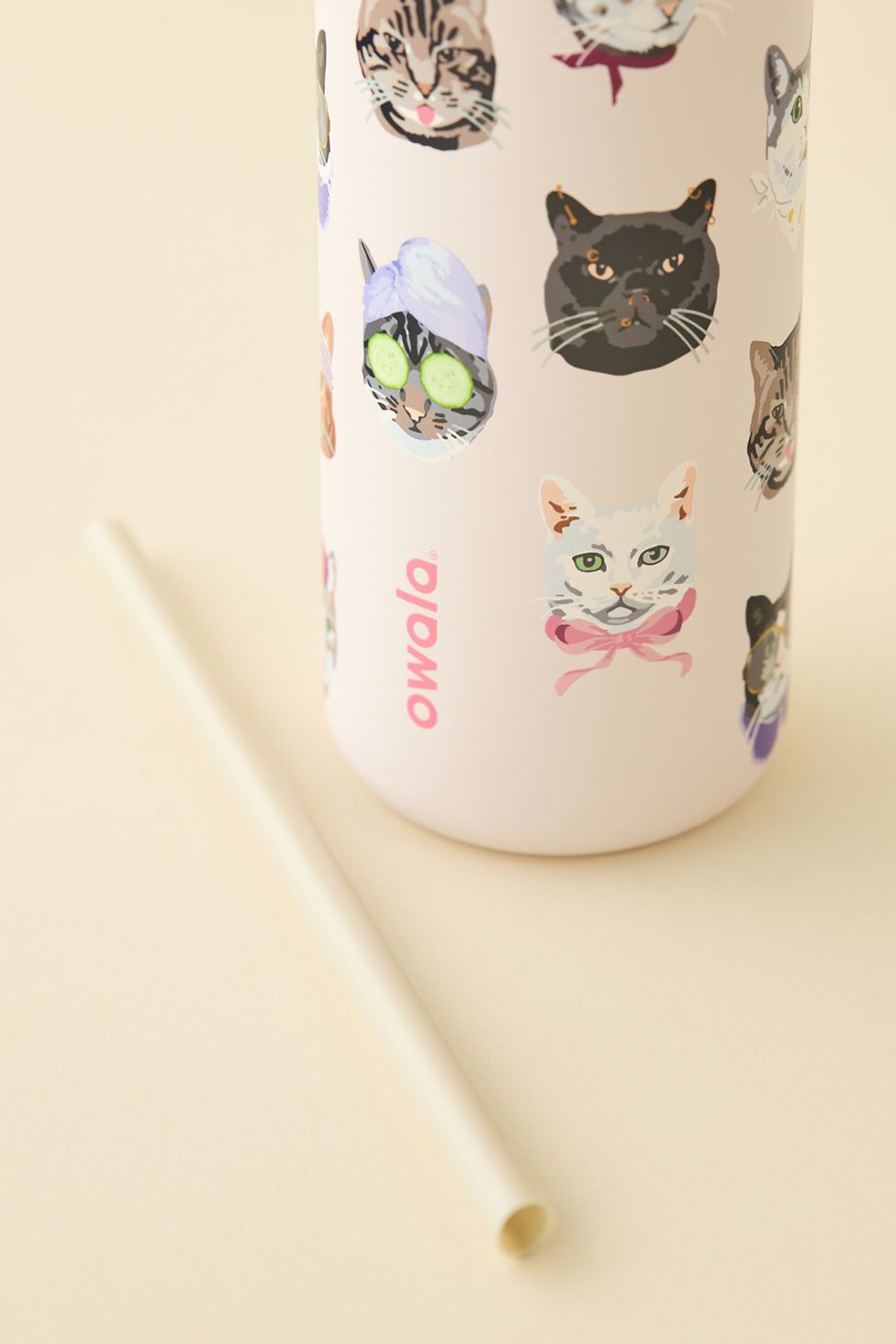 縮圖：Owala x Urban Outfitters FreeSip 32oz Cat Collage 貓咪拼貼不鏽鋼保溫水瓶