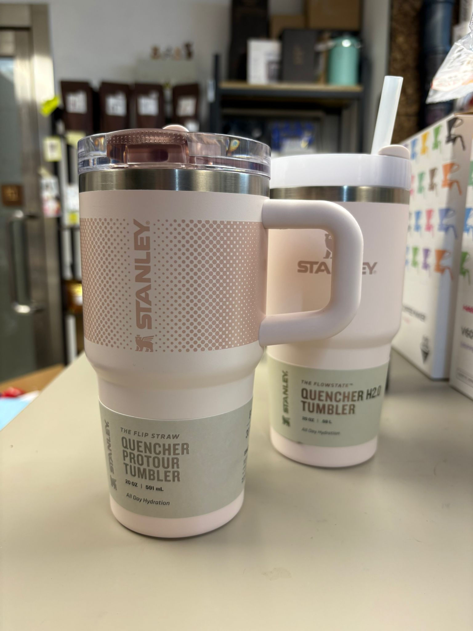 【20OZ PRO防止溢出款式】Stanley Quencher ProTour 玫瑰石英點點色