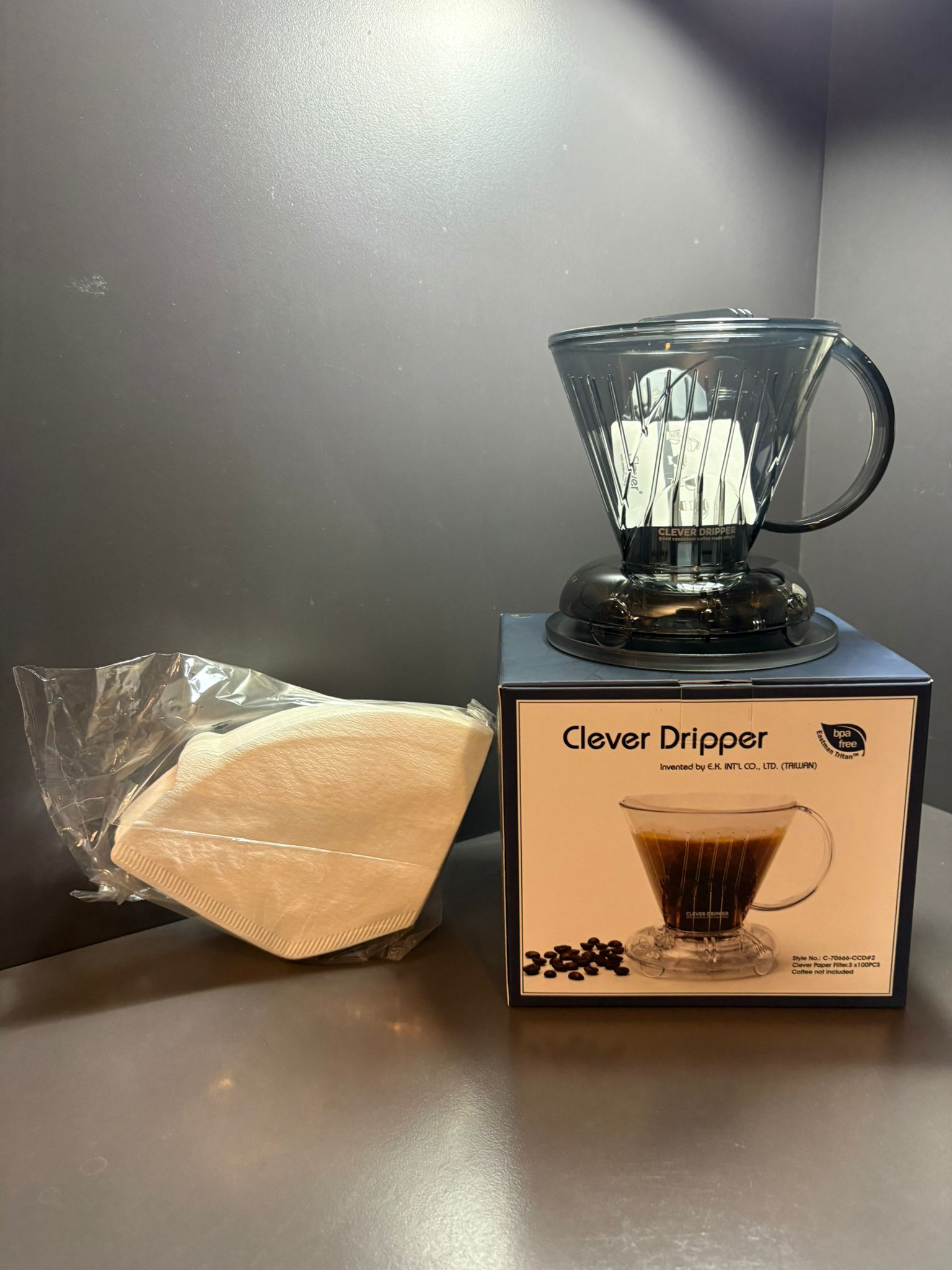 Mr. Clever 聰明濾杯|免攪拌滴漏手沖咖啡|(S size) 連濾紙 BK