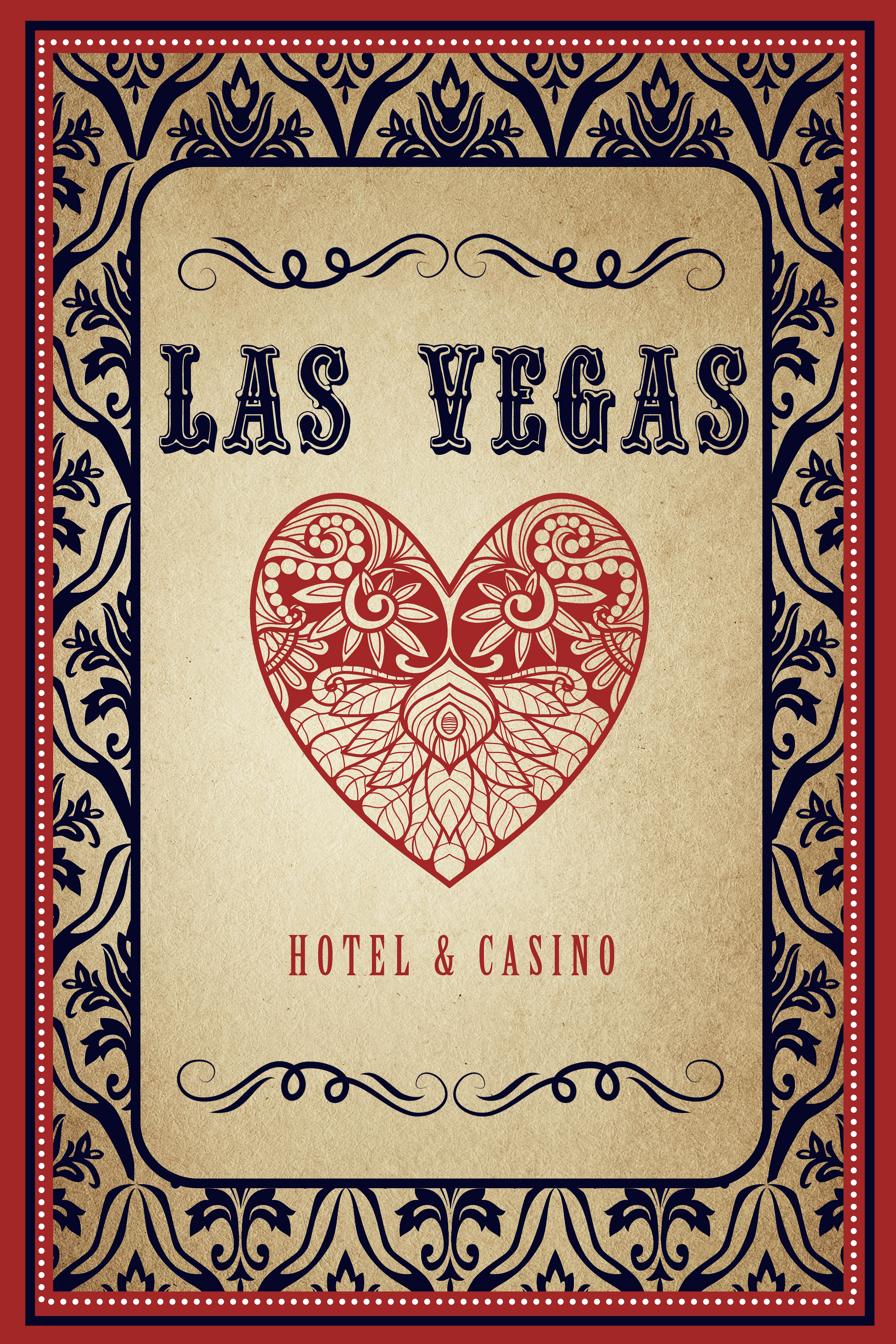 Carte sur toile - Las Vegas