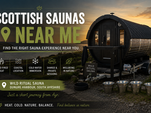Wild Ritual outdoor sauna near Ayrshire at Dunure Harbour
