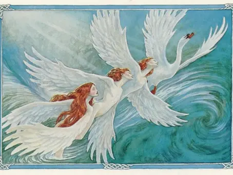 Children of Lir inspired painting