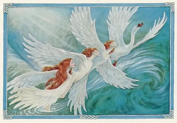 Children of Lir inspired painting