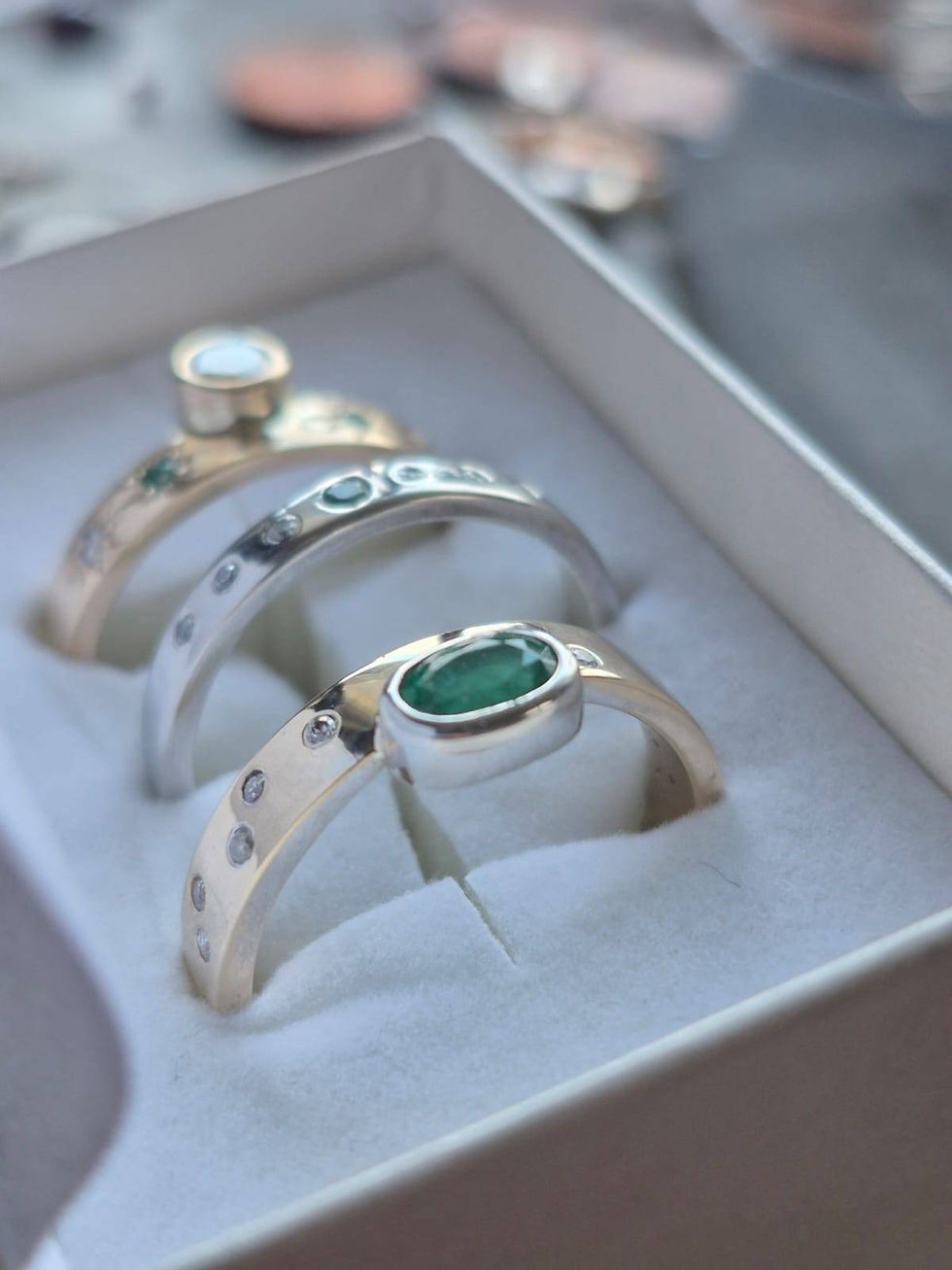 inherited jewellery transformed into new ring