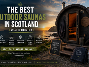 Best outdoor sauna in Scotland overlooking the Ayrshire coast