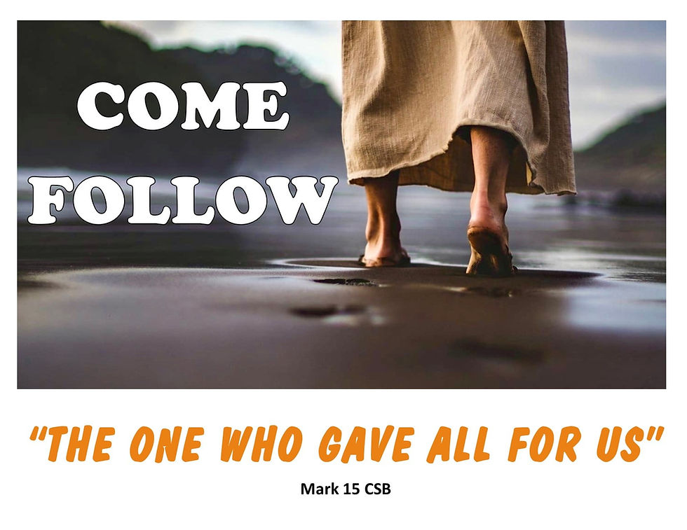 jesus walking on water, come follow