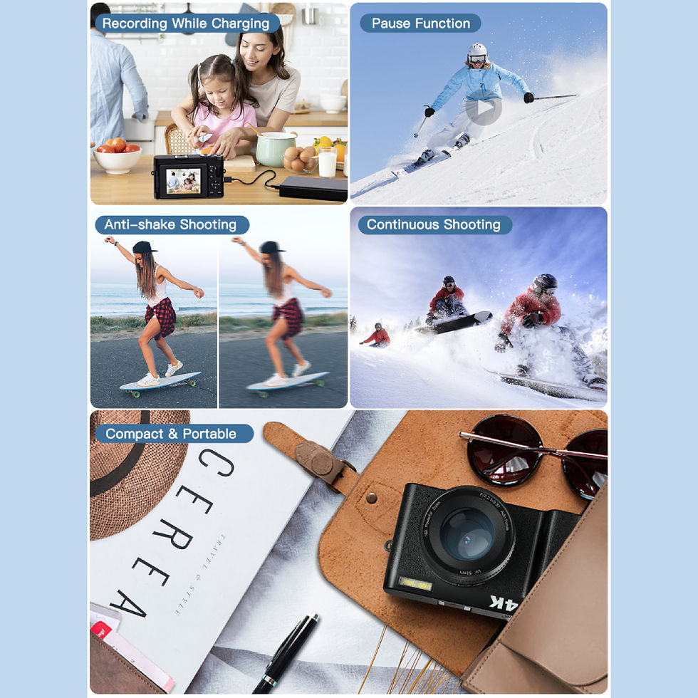 Thumbnail: 4K Digital Camera for Photography and Video Autofocus Anti-Shake, 48MP Vlogging 