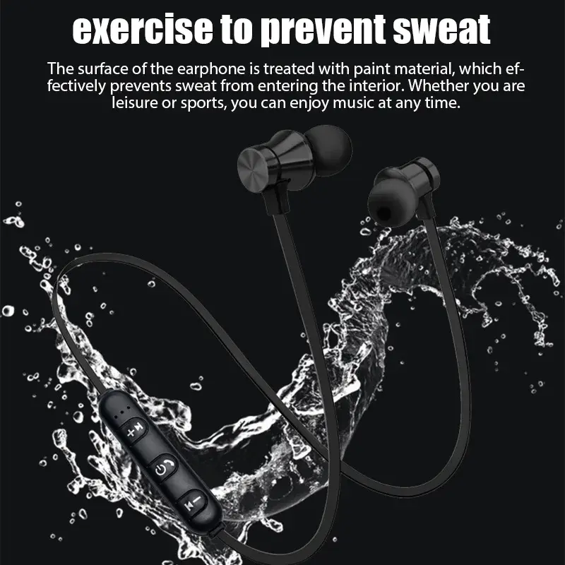 Thumbnail: XT11 sports magnetic Bluetooth earphone in ear wireless neckband headphones ster