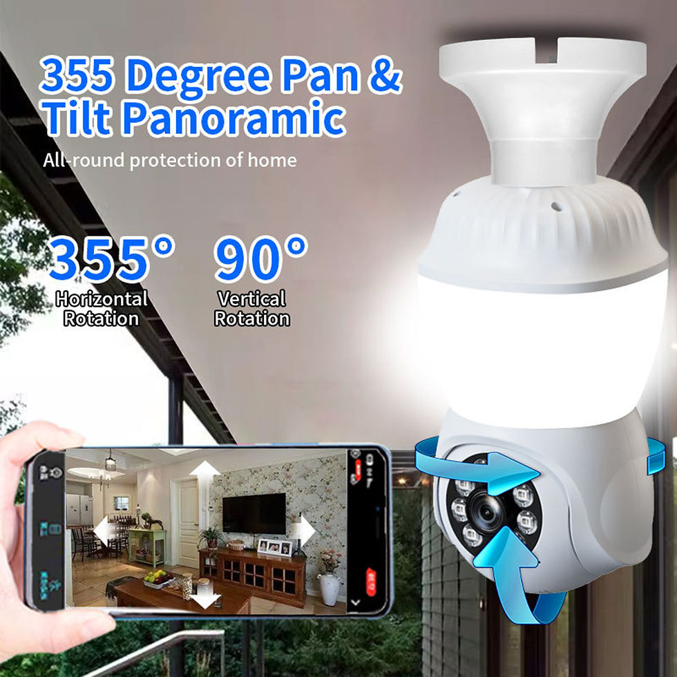 Thumbnail: 5MP E27 Bulb Camera Wifi Surveillance with LED Bulb HD PTZ 10X Zoom Smart Home S