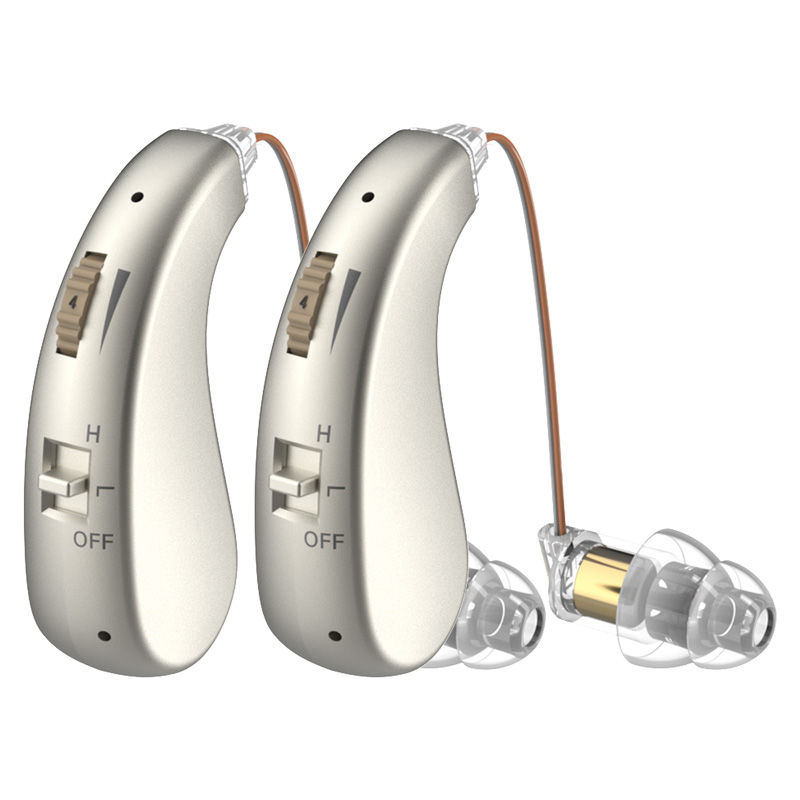 Thumbnail: 2 sets of mini elderly digital hearing aids earphones portable amplifiers rechar