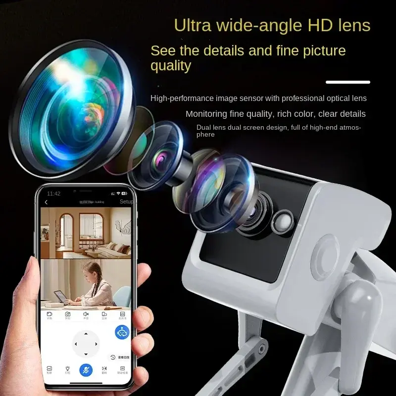 Thumbnail: 1080P Security Robot Camera Auto Tracking Night Vision Mini Camera Indoor Baby M