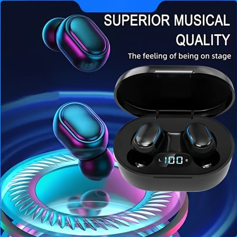 Thumbnail: E7S TWS Wireless Headphones Bluetooth Earphone Control Sport Headset Waterproof 