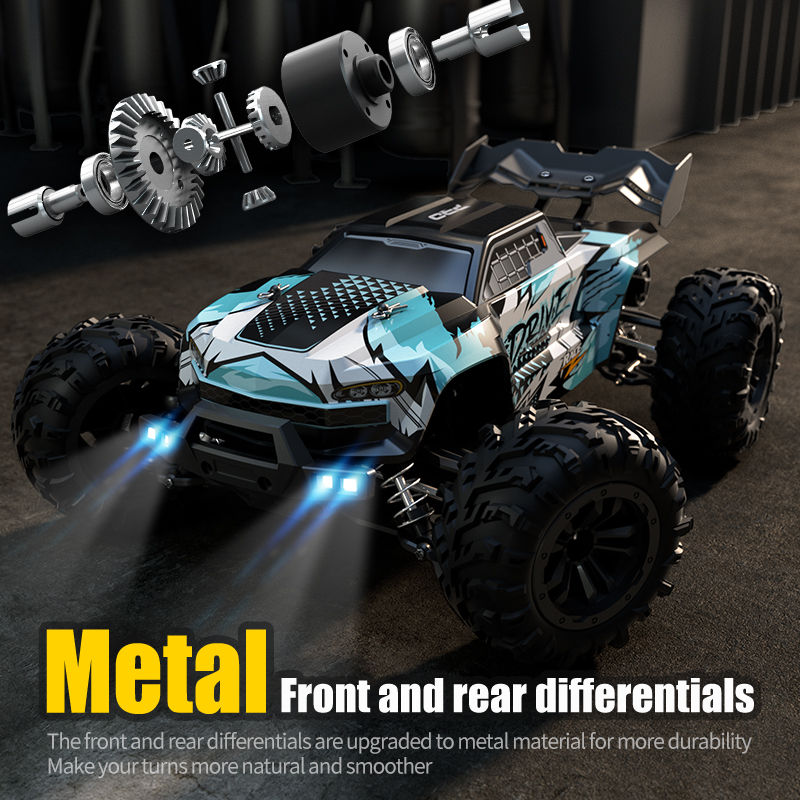 Thumbnail: WLtoys 16101 Pro 1:16 75KM/H 4WD RC Car With LED Light 2.4G Remote Control Cars 