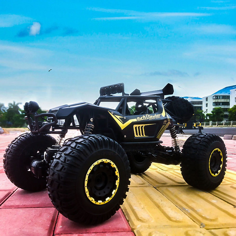 Thumbnail: Car 4WD Metal Alloy Body RC Truck Off-Road  Large Rock Crawler Remote Control 