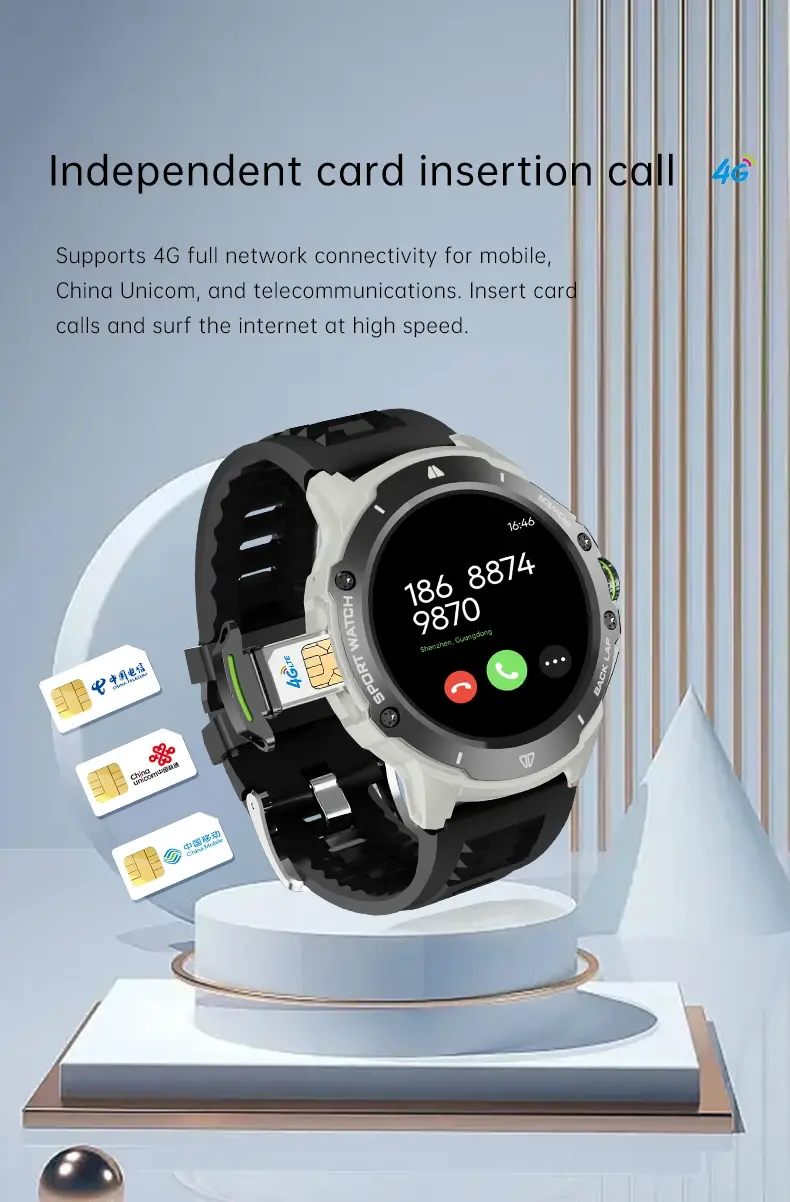 Smartwatch with camera GPS WIFI  Amoled heart rate tracker steps