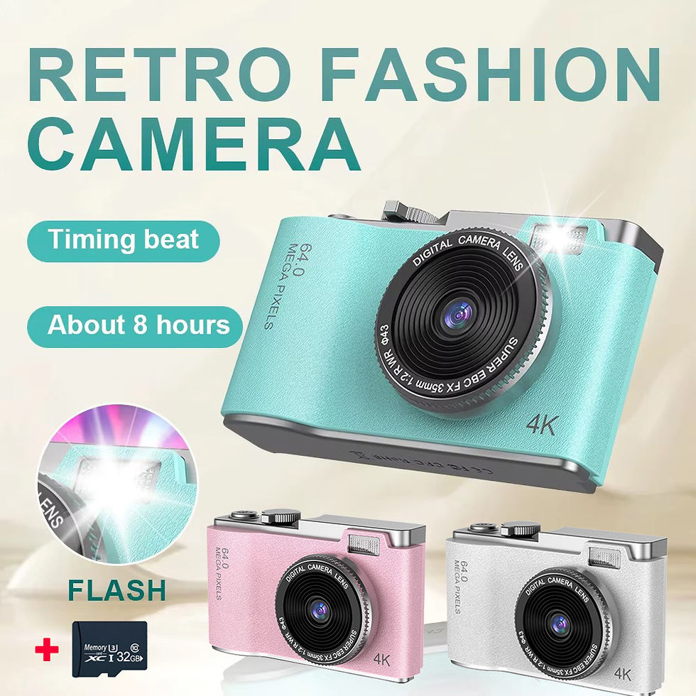 Thumbnail: 32GB 4K HD Digital Camera 64MP 16X ZOOM Autofocus Photography Video Camcorder 2.