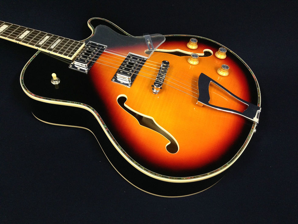 Thumbnail: Caraya SEG-273VS Hollowbody electric guitar Tobacco Sunburst +Free gig bag,Strap