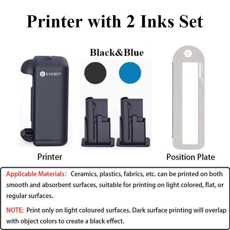 Thumbnail: EVEBOT PRINTIND Handheld Inkjet Printer for Any Surface 1.02 Inch Nozzle Upgrade