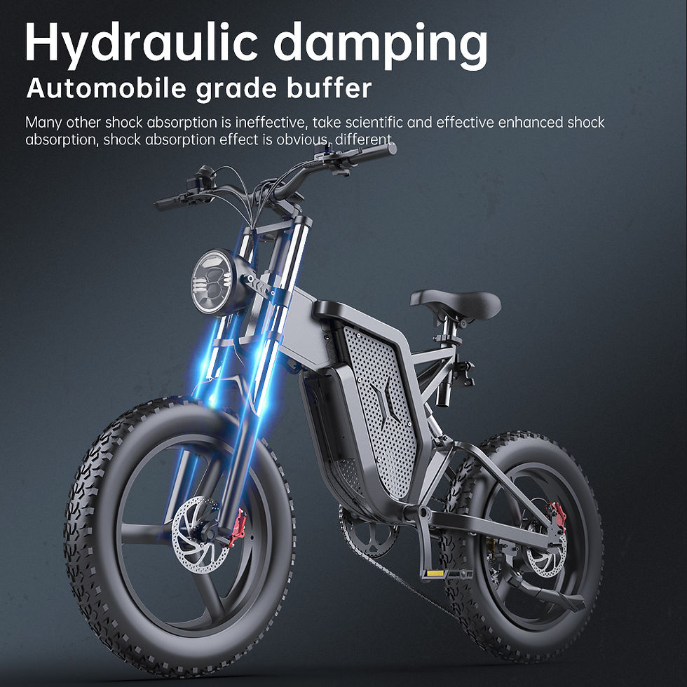 Thumbnail: EKX X20 Electric Bike Bicycle 1000W 48V 35AH Adult Mountain Ebike 20 Inch Mounta