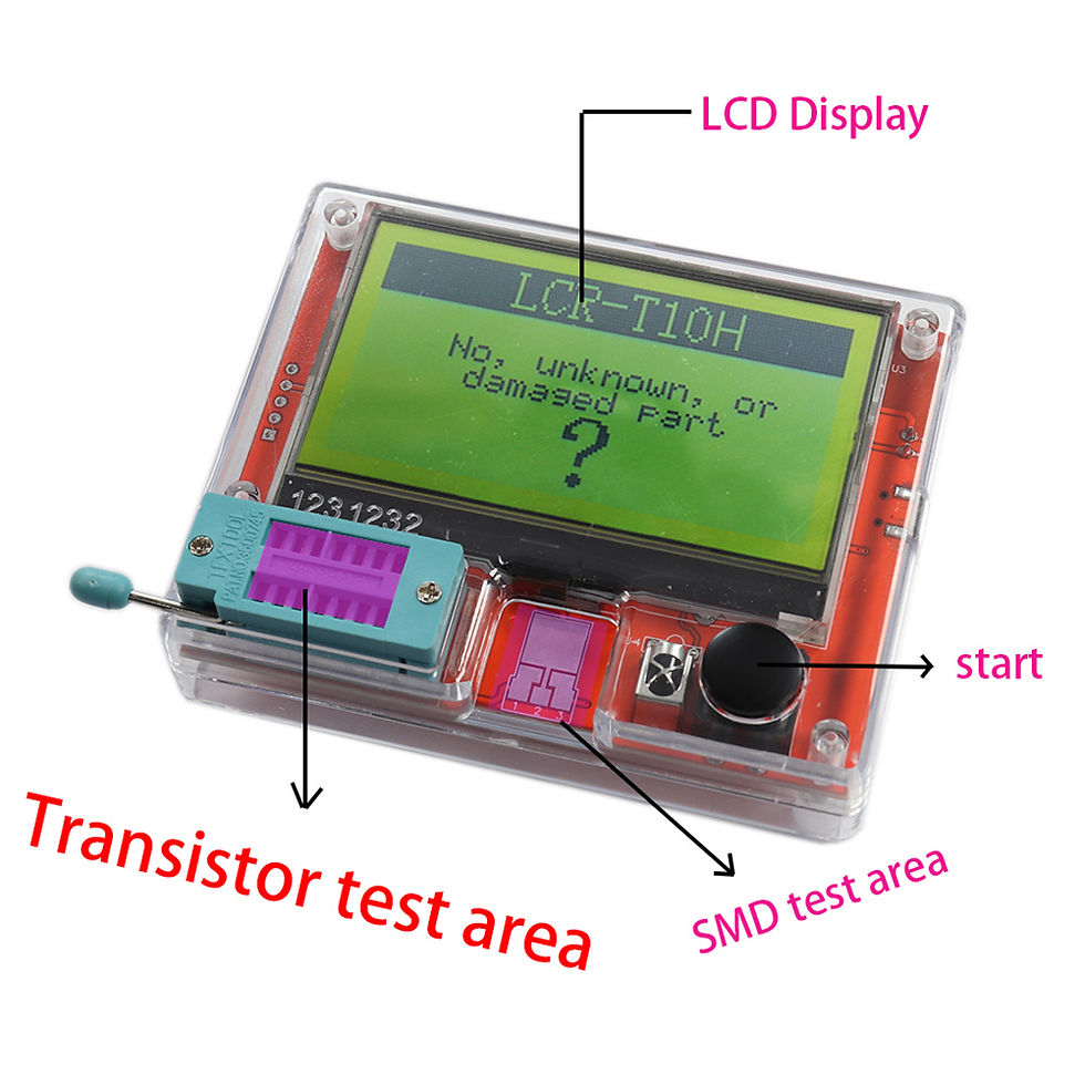 Thumbnail: LCR-TC1 LCR-T7 T10H Transistor Tester Multimeter Colorful Display TFT For Diode 