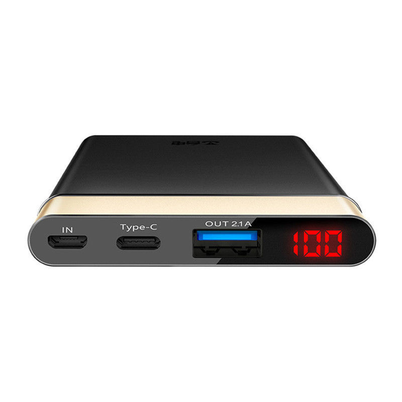 Thumbnail: Portable 10000mAh Mobile Power Bank QC3.0 Quick Charge Type-C for Cell Phone