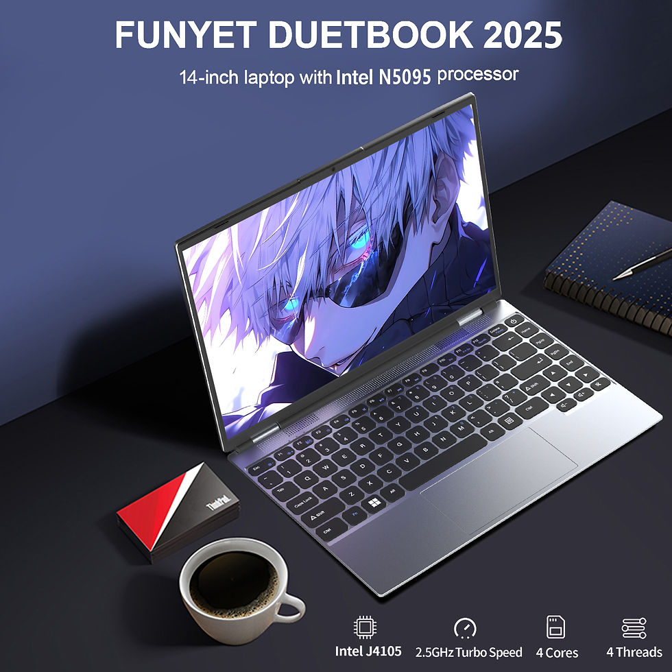 Laptop Intel Celeron N5095 Ultrabook 16GB RAM 1024GB SSD Notebook 1920*1200 Reso