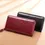 Thumbnail: Women's Wallets Long Zipper Purse for Women with Cell Phone Pocket Luxury Genuin