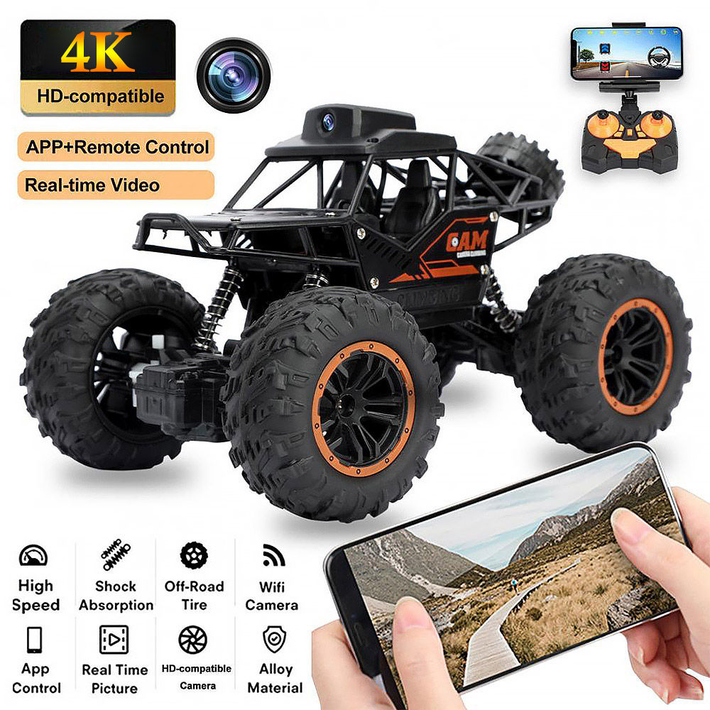 1:18 Radio Controlled Car APP Remote Control Car Wifi Camera HD RC 2WD Buggy SUV