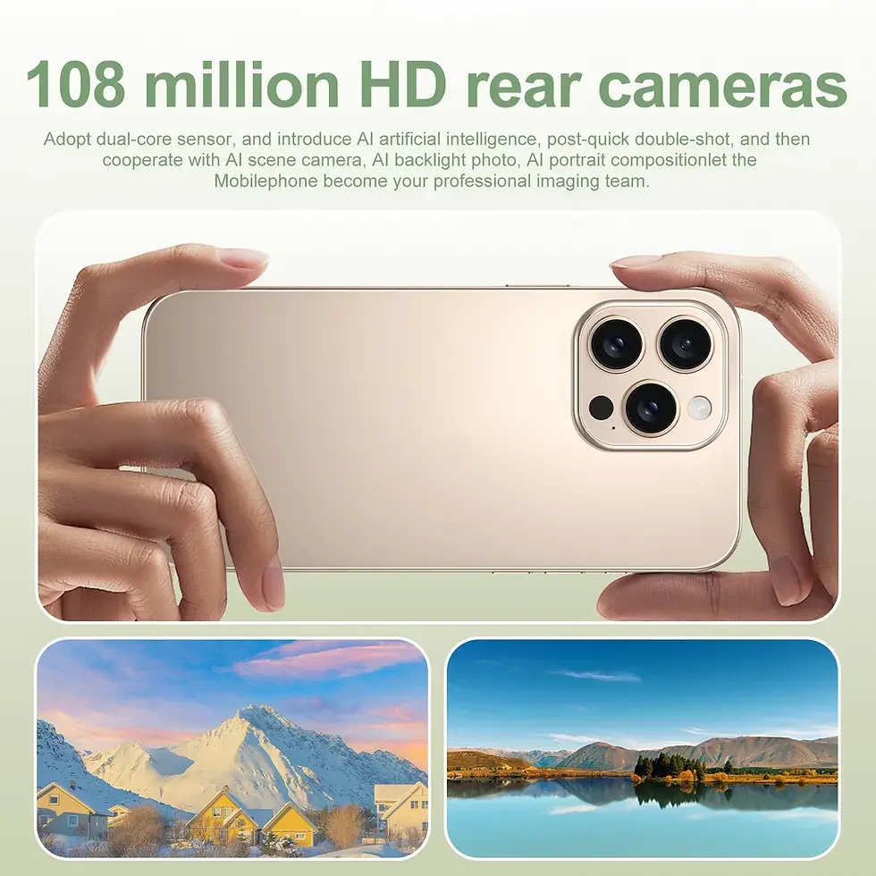 Thumbnail: Smartphone  I16 Pro Max New 5G 7.3-inch High-definition  10core