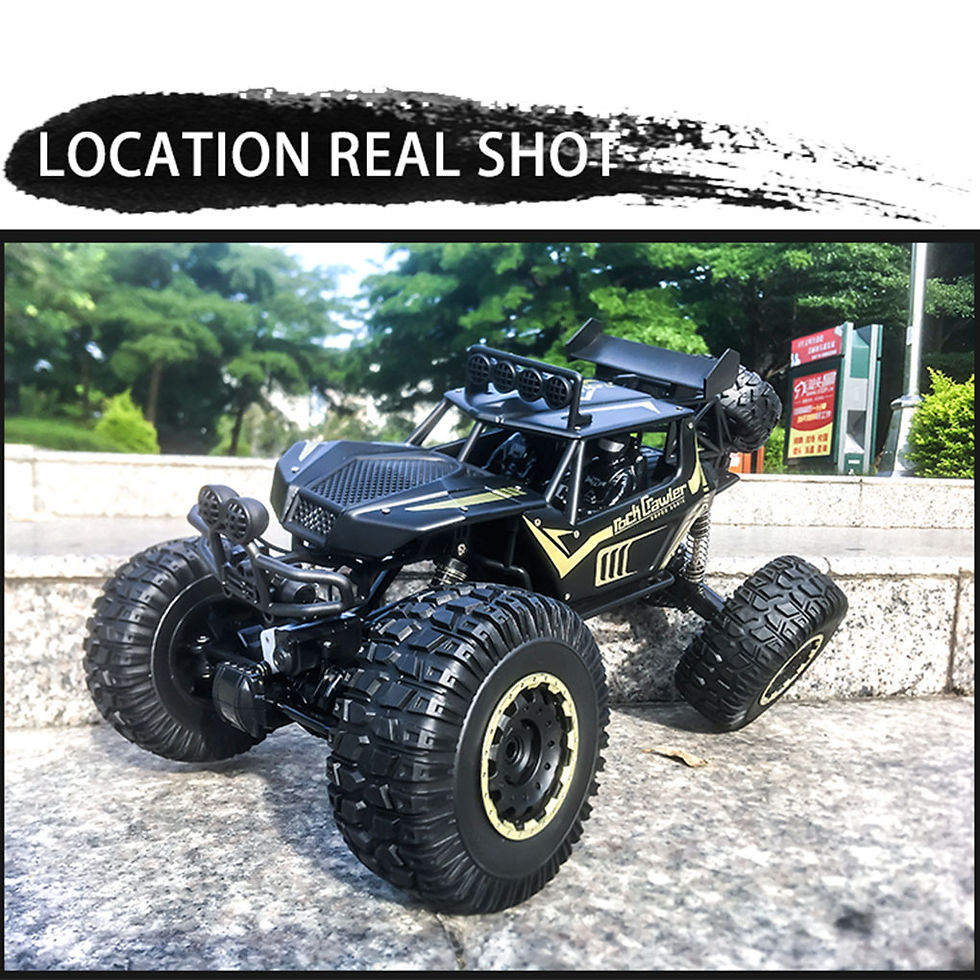 Thumbnail: Car 4WD Metal Alloy Body RC Truck Off-Road  Large Rock Crawler Remote Control 