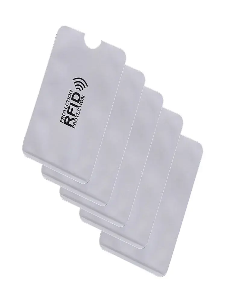 Thumbnail: RFID Blocking Card Sleeve Aluminum Foil Anti-theft Swipe Anti-demagnetization Ca