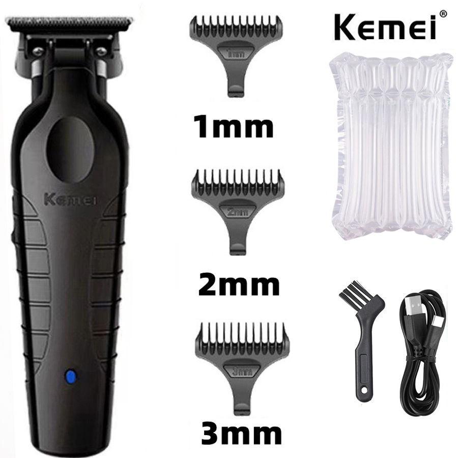 Kemei 2299 Barber Cordless Hair Trimmer 0mm Zero Gapped Carving Clipper Detailer