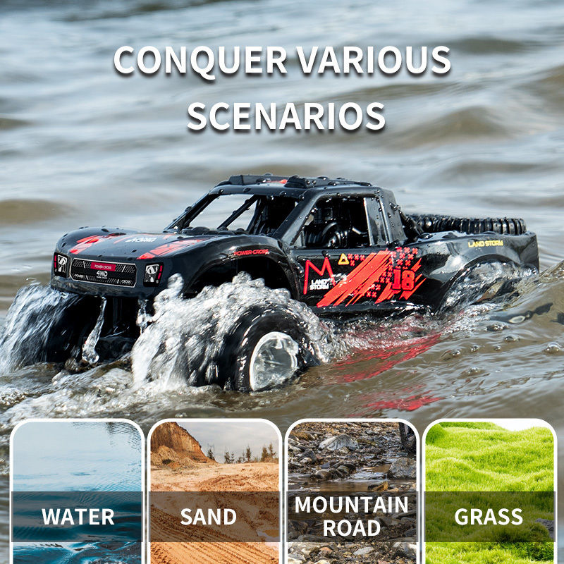 Thumbnail: JJRC Q156 2.4G 4WD Amphibious RC Car Off-road RC Car Waterproof Mountain Climber