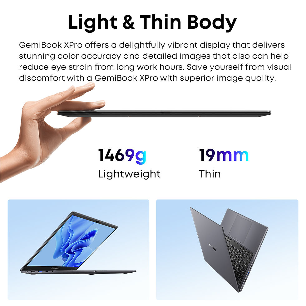 Thumbnail: CHUWI GemiBook XPro 14inch UHD Screen Laptop 8GB RAM 256GB SSD Intel Celeron N10