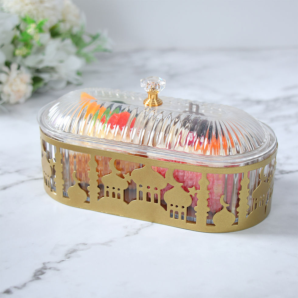Thumbnail: EID Mubarak Candy Snacks Tray Ramadan Decoration 2025 For Home Ramadan Kareem EI