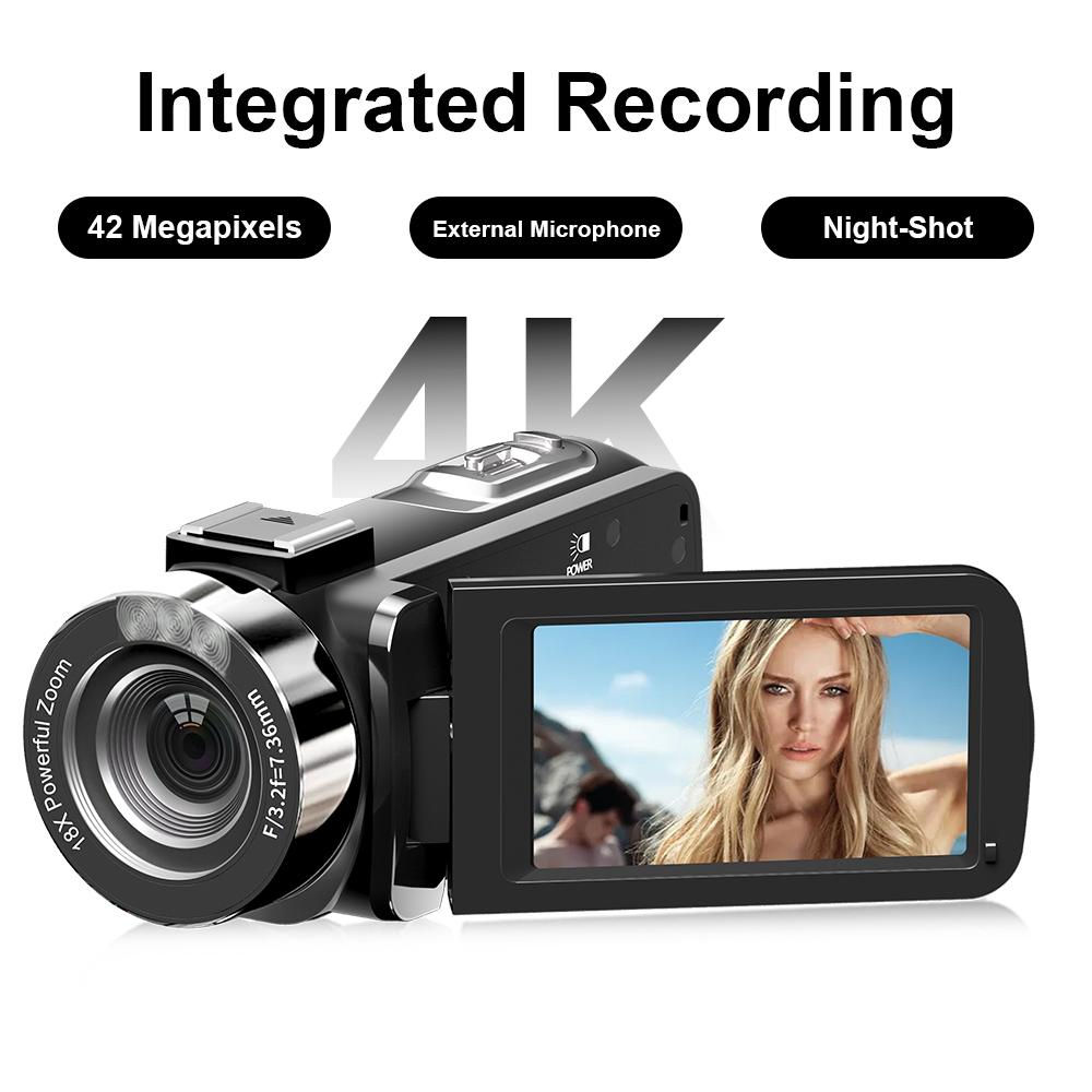 4K Digital Camera 42 Megapixels HD Digital Camera 18X Digital Zoom 3.0 inch scre