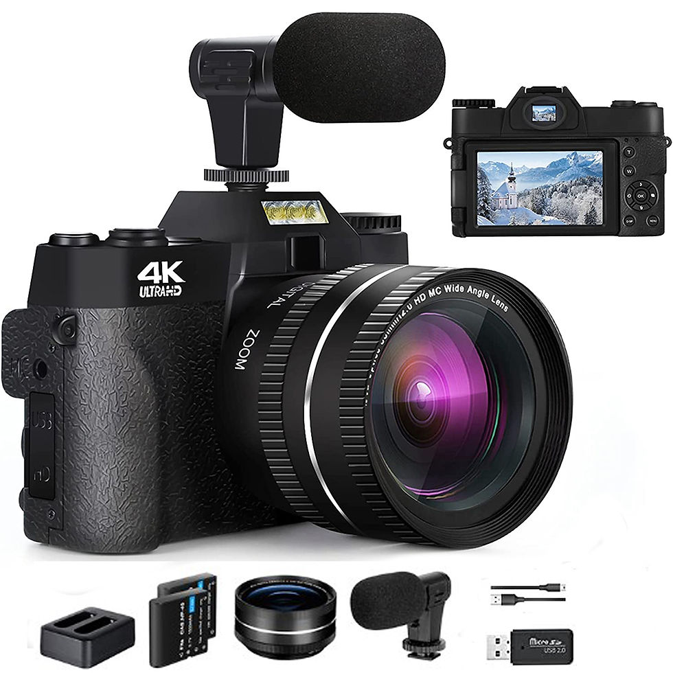 Thumbnail: 48MP Digital Photography Camera 4K WIFI Web Camcorder Vintage Vlog Video Recorde