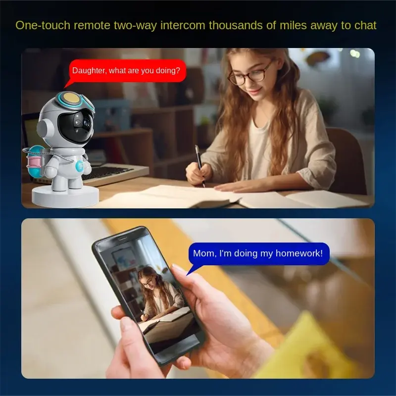 Thumbnail: Doll Robot WiFi IP Camera Wireless Monitor Indoor Track 1080P Automatic HD Smart