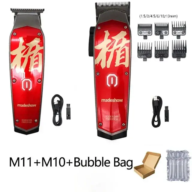 Thumbnail: Madeshow M10 Professional Hair Clippers Hair Trimmer for Men Adjustable Cordless