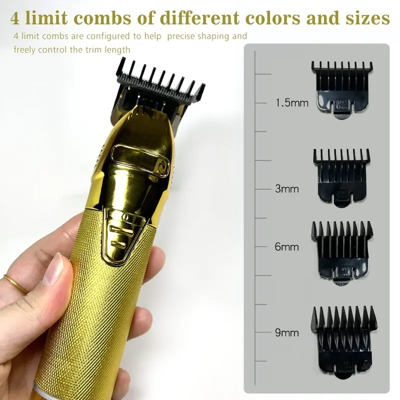 Thumbnail: Professional Hair Trimmer For Men Barber Rechargeable Hair Clipper Cordless Hair
