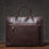 Thumbnail: LUOKIR Deluxe Executive Briefcase Male Lawyer Handbag Business Crossbody Real Le