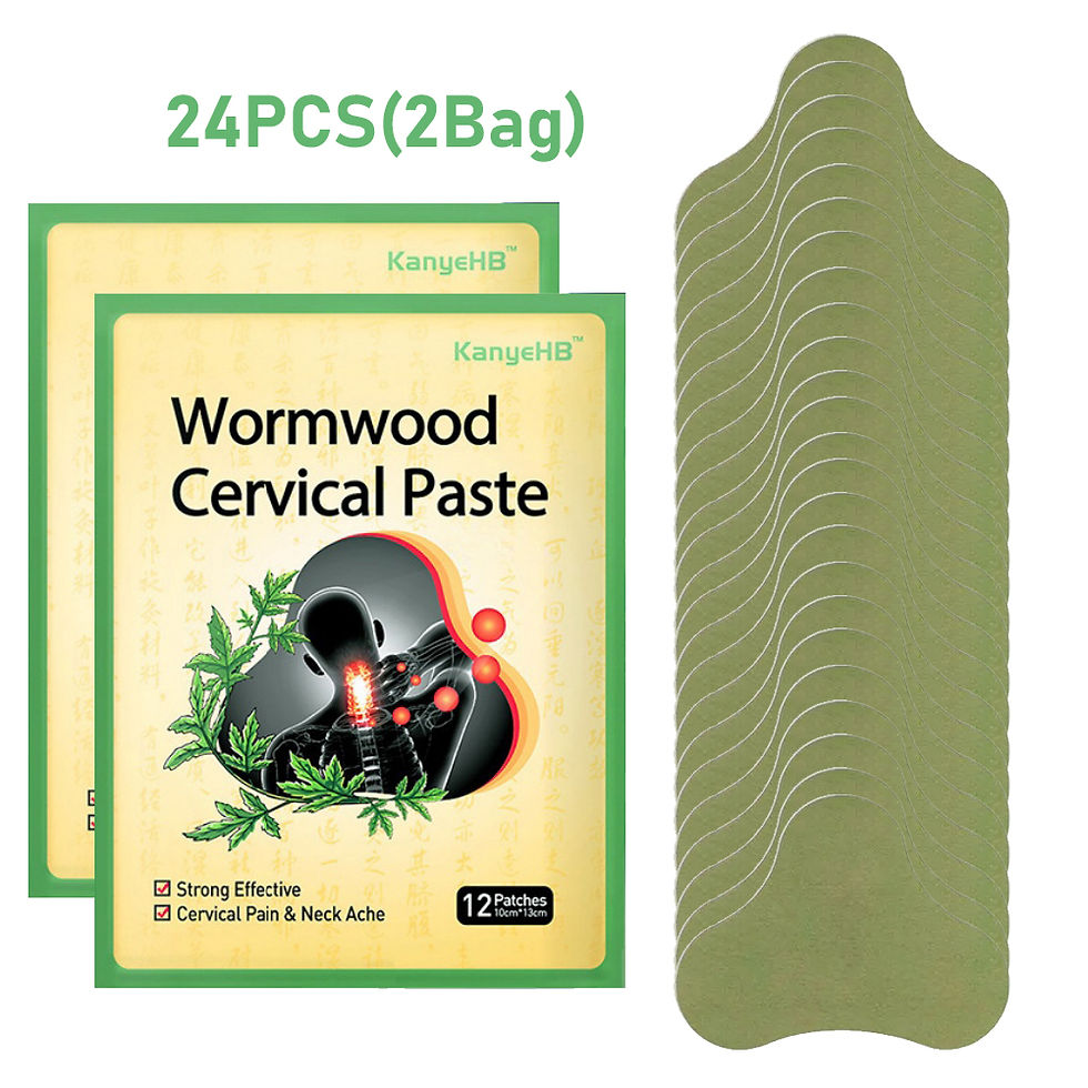 Thumbnail: 12/24/36Pcs Wormwood Cervical Patch Neck Spine Sticker Shoulder Back Waist Hands