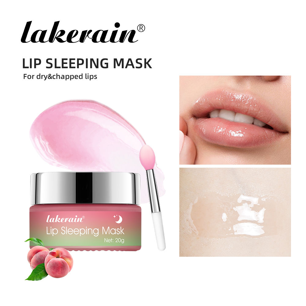 Lip Sleeping Mask Peach Moisturizing And Collagen Enhancing Restores Hydrates An