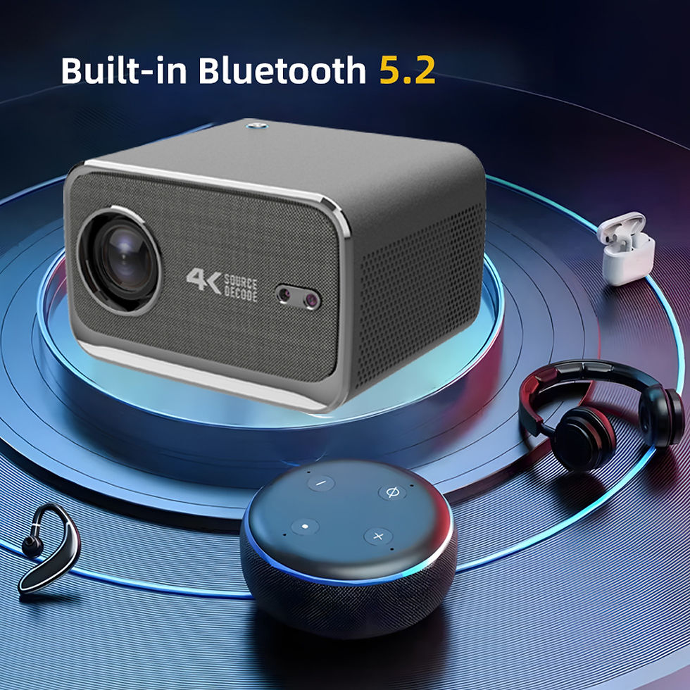 Thumbnail: WZATCO P20 Android 13.0 Smart WiFi 6G 4K Full HD 1080P LCD LED Projector with Au