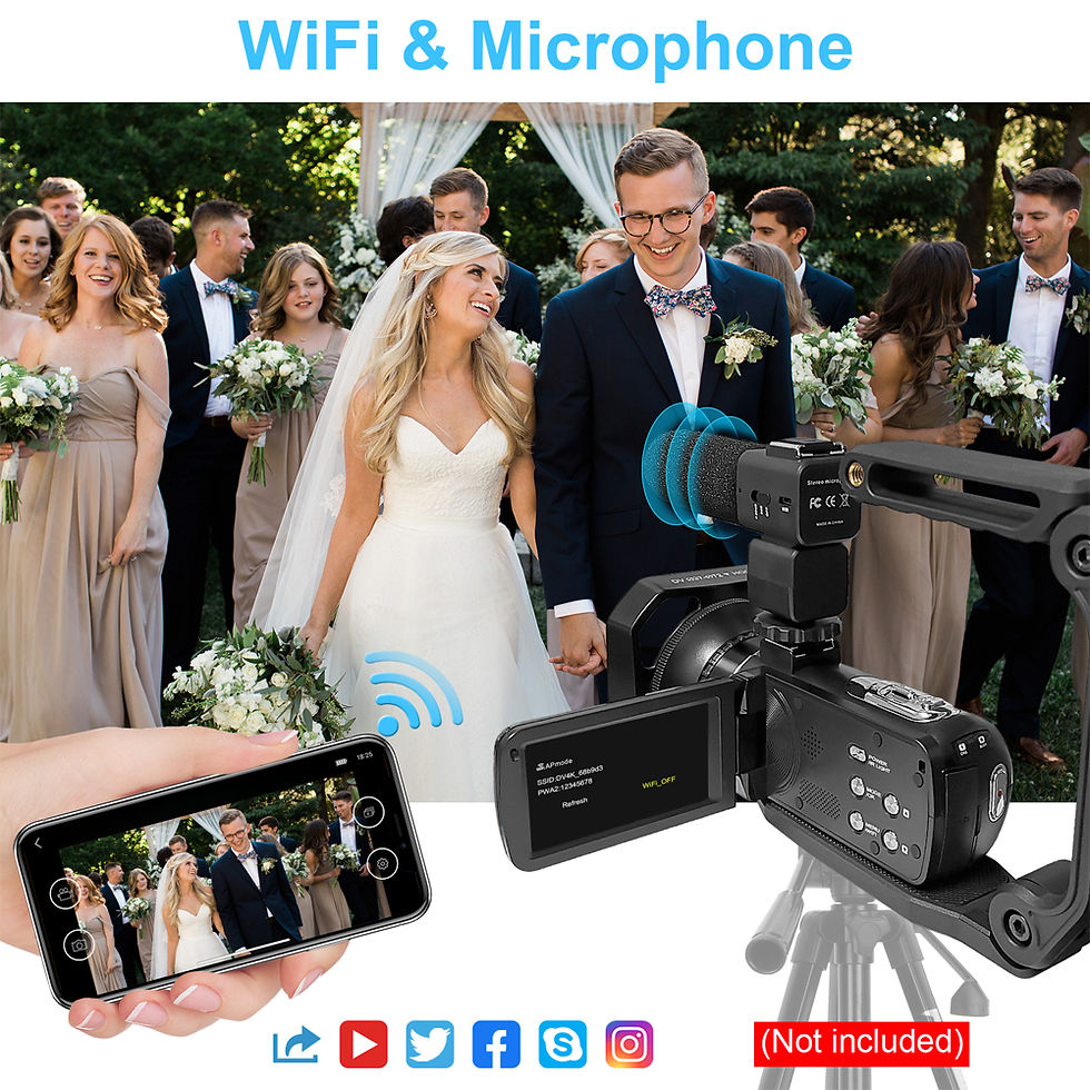 Thumbnail: 2024 Video Camera YouTube for Tiktok Vlogging IR Night Vision UHD 4K Webcam 56MP