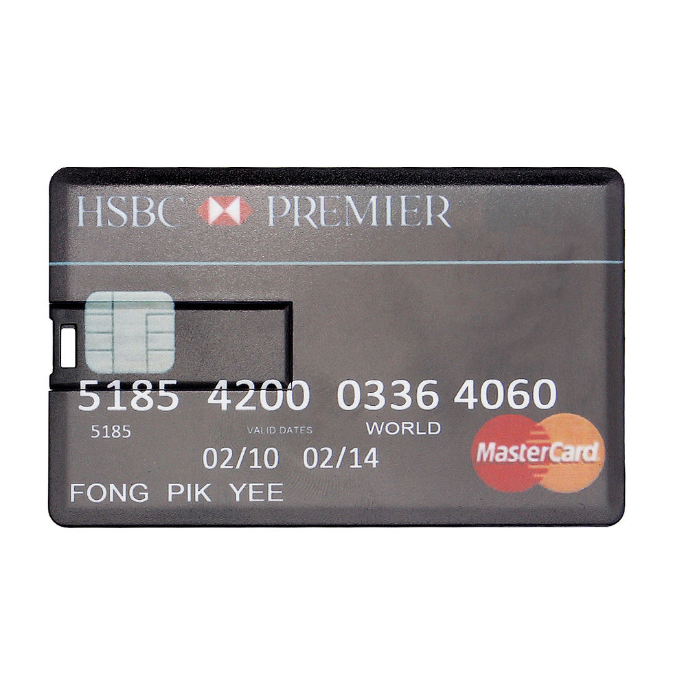 Thumbnail: Creative Gift Credit Card USB 2.0 Flash Drive Portable Plastic Pen Drive Real Ca