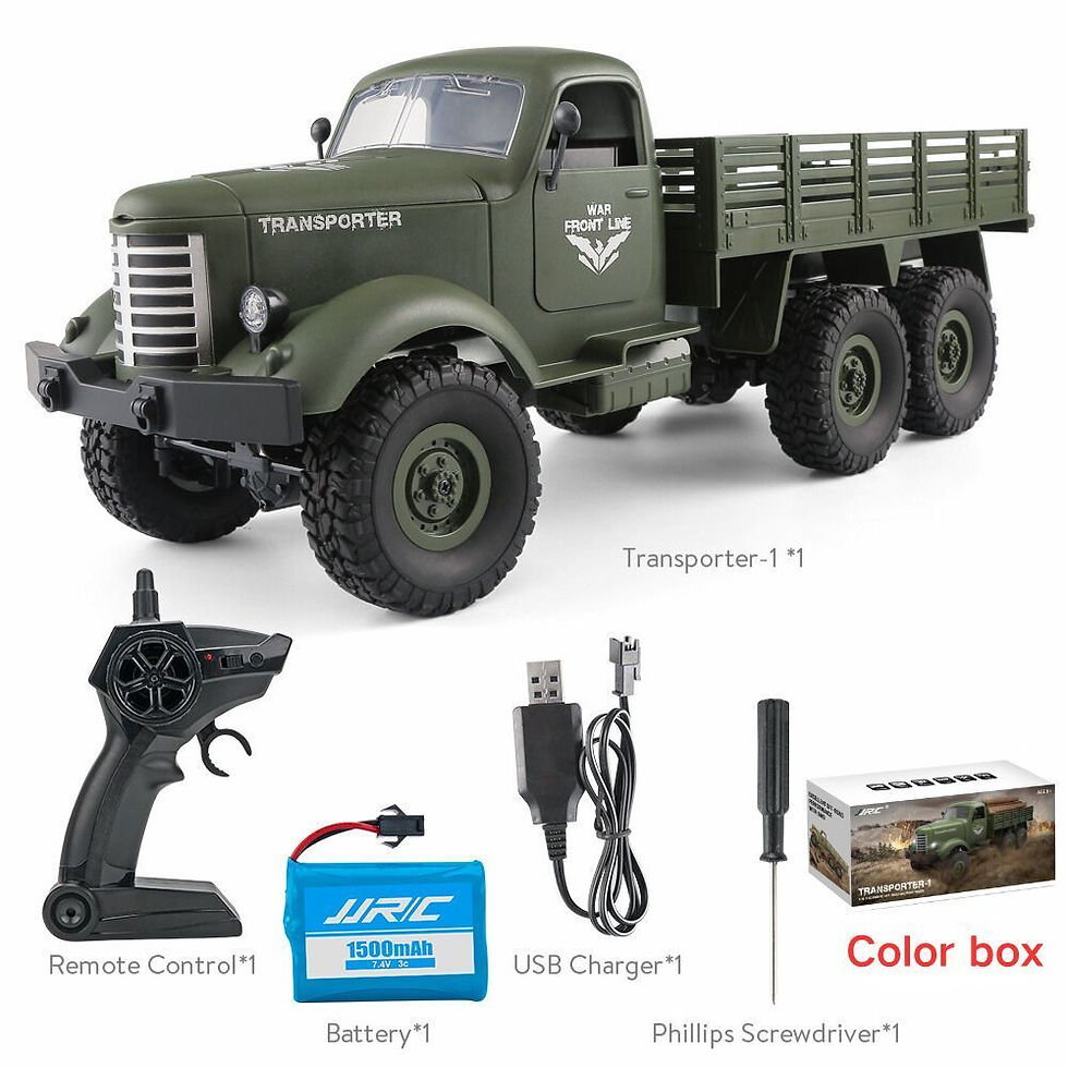 Thumbnail: JJRC Q60 Q75 1:16 RC Car Simulation THAAD Six Wheel Military Truck Model Off-Roa