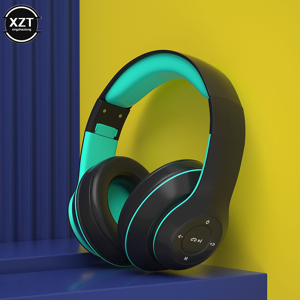 Thumbnail: Bluetooth-compatible 5.0 Wireless Headphone Foldable HIFI Stereo Bass Earphone 