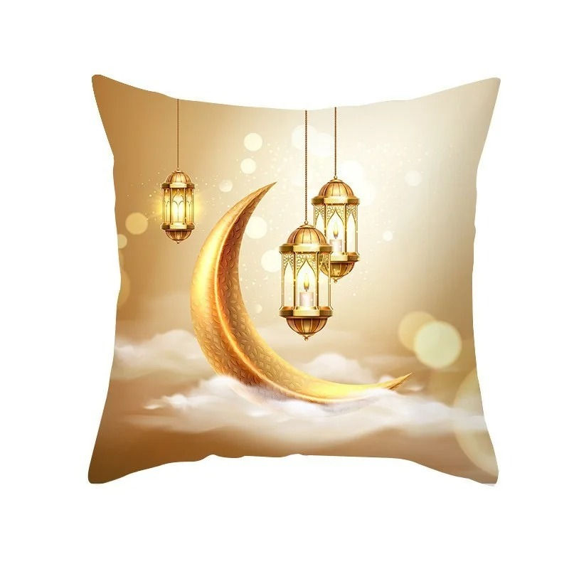 Thumbnail: EID Mubarak Decor Cushion Cover Aid Ramadan Decorations 2024 Islamic Muslim Deco